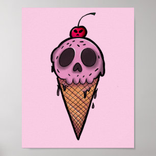 Spooky Cream Poster