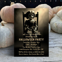 Spooky Creepy Doll Vintage Halloween Party