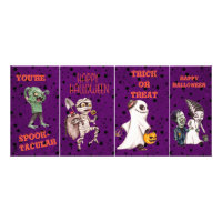 Spooky Creepy Kid's Halloween Classroom Cards