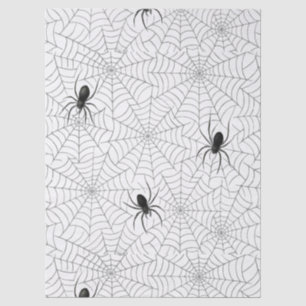 Spooky Creepy Spider Web Halloween Tissue Paper