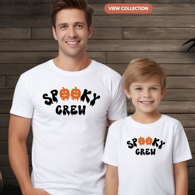 Spooky Crew Halloween Matching Family Boys T-Shirt (Creator Uploaded)