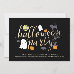 Spooky Critters Halloween Invite