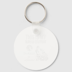 Spooky Crow With Knife Key Ring