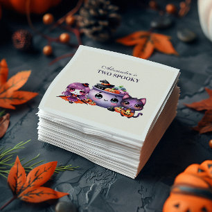 Spooky Cute 2nd Birthday Halloween Pastel Kawaii Napkin