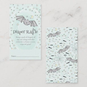 Spooky Cute Baby Bat Fall Baby Shower Enclosure Card
