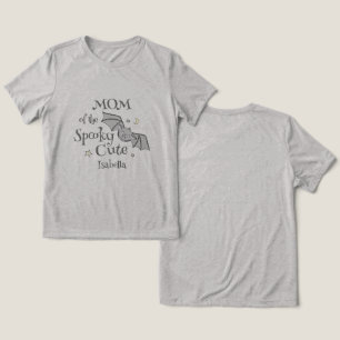 Spooky Cute Baby Bat Mummy to Be  Tri-Blend Shirt