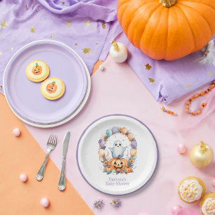 Spooky Cute Baby Shower  Paper Plate