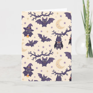 Spooky Cute Bats Greeting Card