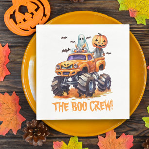 Spooky Cute Boo Crew Party Decor Napkin