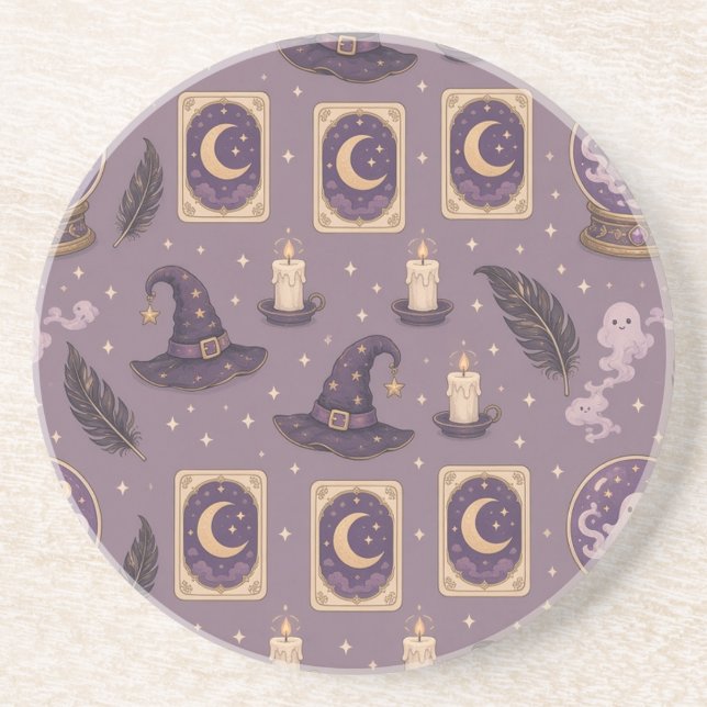 Spooky Cute Crystal Balls Coaster (Front)