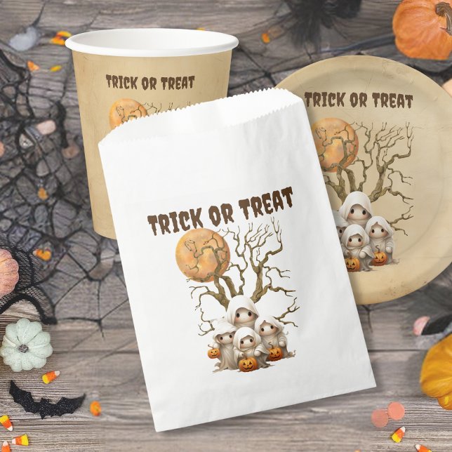 Spooky Cute Ghost  Family Trick or Treat  Favour Bag (Creator Uploaded)