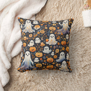 Spooky Cute Ghost Halloween Cushion