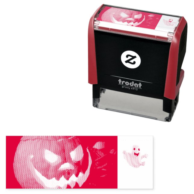 Spooky Cute Ghost Halloween Self-inking Stamp (In Situ)