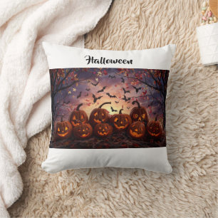 "Spooky Cute Ghost Halloween Throw Pillow" Cushion