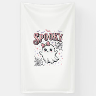 Spooky Cute Ghost Vintage Halloween Shirt Design_1 Banner