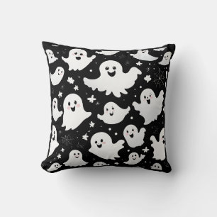 Spooky Cute Ghosts: A Playful Halloween Pattern Cushion