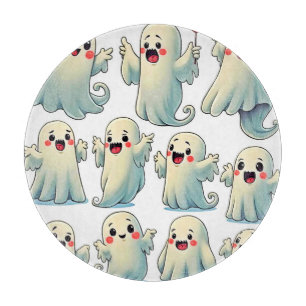 Spooky Cute Ghosts: Hauntingly Fun! Cutting Board