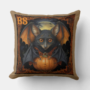 Spooky cute Halloween bat in Disguise Cushion