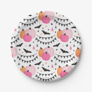 Spooky Cute Halloween Birthday Party Paper Plates