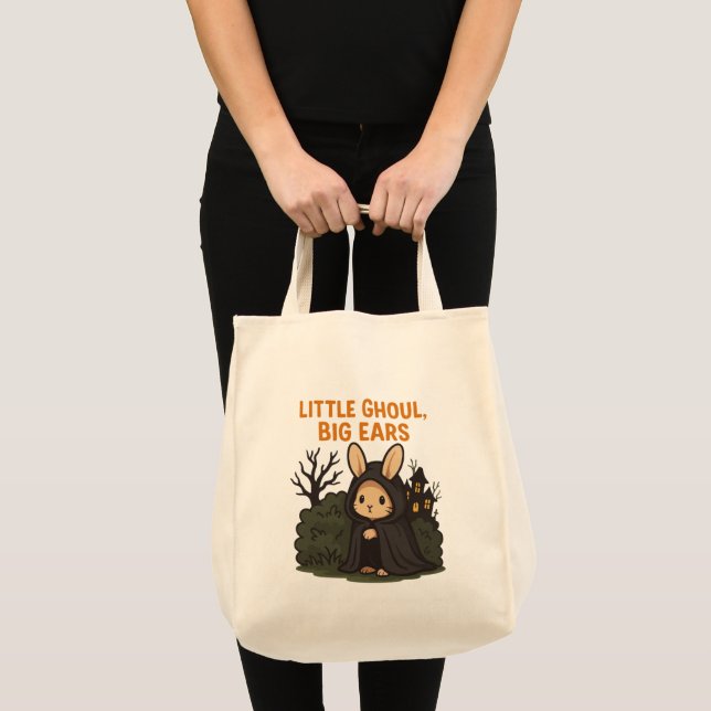 Spooky Cute Halloween Bunny Tote (Front (Product))