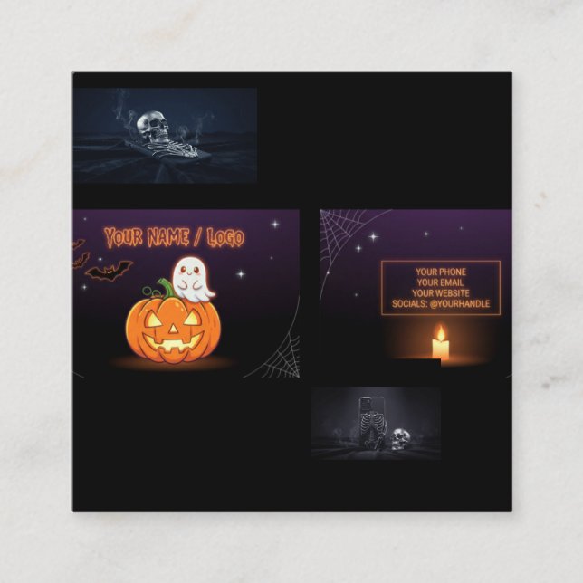 Spooky Cute Halloween Business Card Business Card (Front)