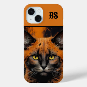 Spooky cute Halloween cat in Disguise iPhone 15 Case