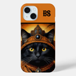Spooky cute Halloween cat in Disguise iPhone 15 Case