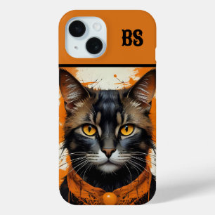 Spooky cute Halloween cat in Disguise iPhone 15 Case
