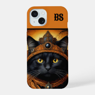 Spooky cute Halloween cat in Disguise iPhone 15 Case