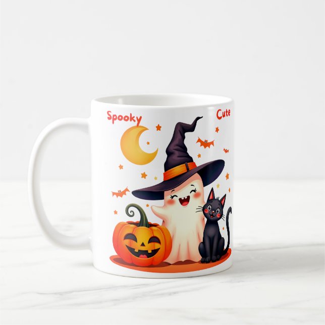 Spooky Cute Halloween Coffee Mug (Left)