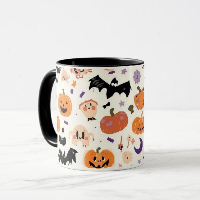 Spooky Cute Halloween Combo Mug. Mug (Front Left)