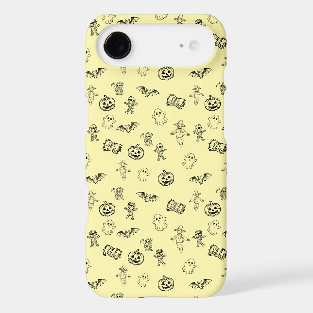 Spooky Cute Halloween Doodle Pattern (Back)
