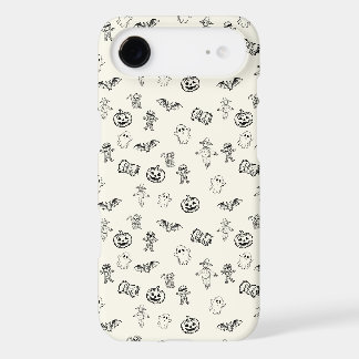 Spooky Cute Halloween Doodle Pattern