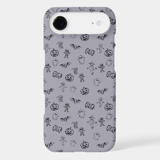 Spooky Cute Halloween Doodle Pattern