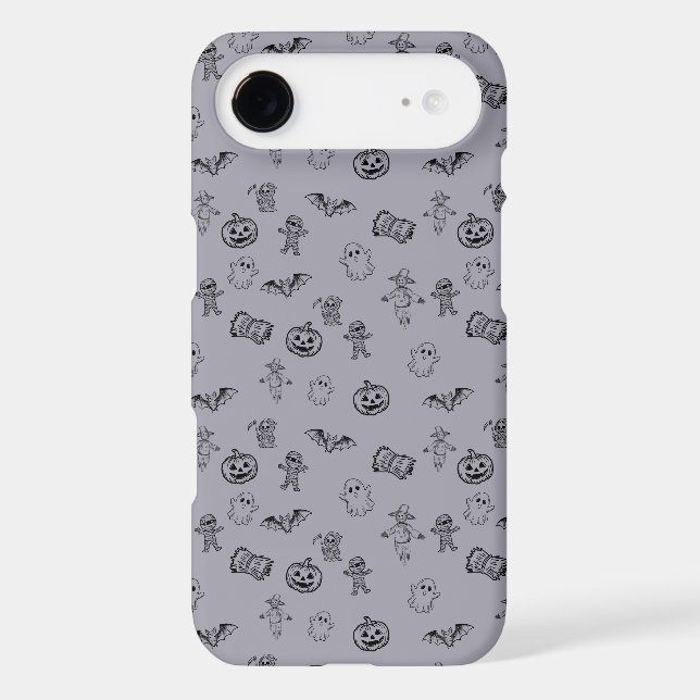 Spooky Cute Halloween Doodle Pattern (Back)