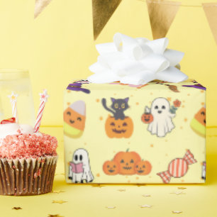 Spooky-Cute Halloween Fun Wrapping Paper