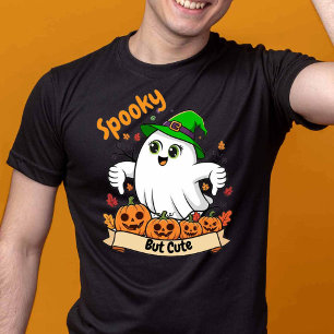 Spooky Cute Halloween Ghost Typography Party T-Shirt