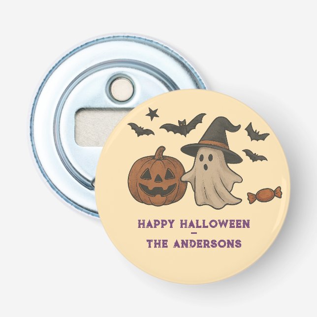 Spooky Cute Halloween – Ghosts, Bats & Candy Bottle Opener (Front)