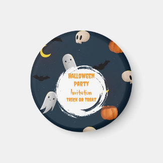 Spooky Cute Halloween Party Trick or treat  Magnet