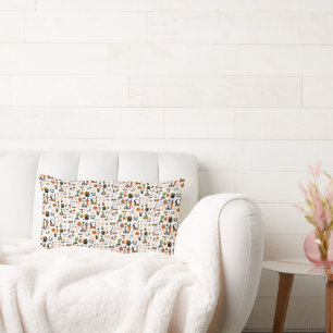 Spooky Cute Halloween Pattern Decorative Throw Lumbar Cushion