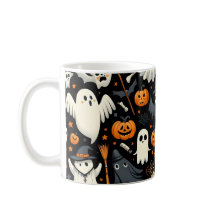 Spooky Cute Halloween Pattern Mug
