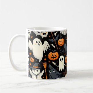 Spooky Cute Halloween Pattern Mug