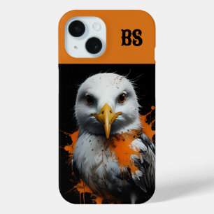 Spooky cute Halloween seagull in Disguise iPhone 15 Case