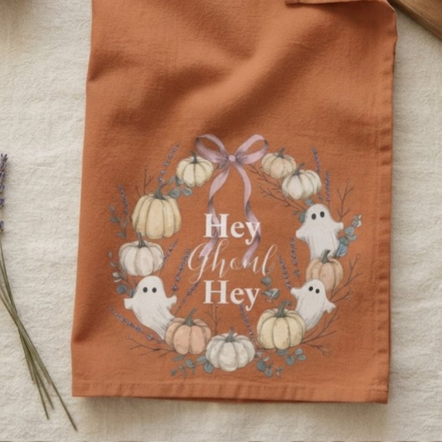 Spooky Cute Hey Ghoul Fall Hand Towel (Creator Uploaded)