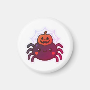 Spooky Cute Kawaii Halloween Spider Magnet