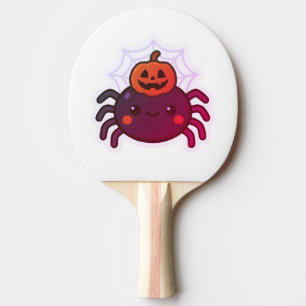 Spooky Cute Kawaii Halloween Spider Ping Pong Paddle