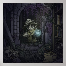 Spooky Cute Mushroom Zombie Exploring