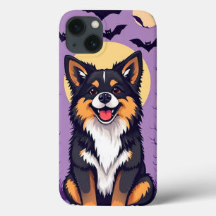 Spooky Cute Pup Magic 🎃🐾 Whimsical Halloween iPhone 13 Case
