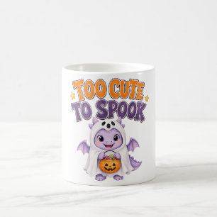 Spooky Cute Purple Baby Dragon Halloween Coffee Mug