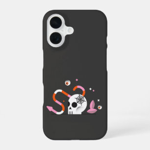 Spooky Cute Skull & Candy Halloween iPhone 16 Case